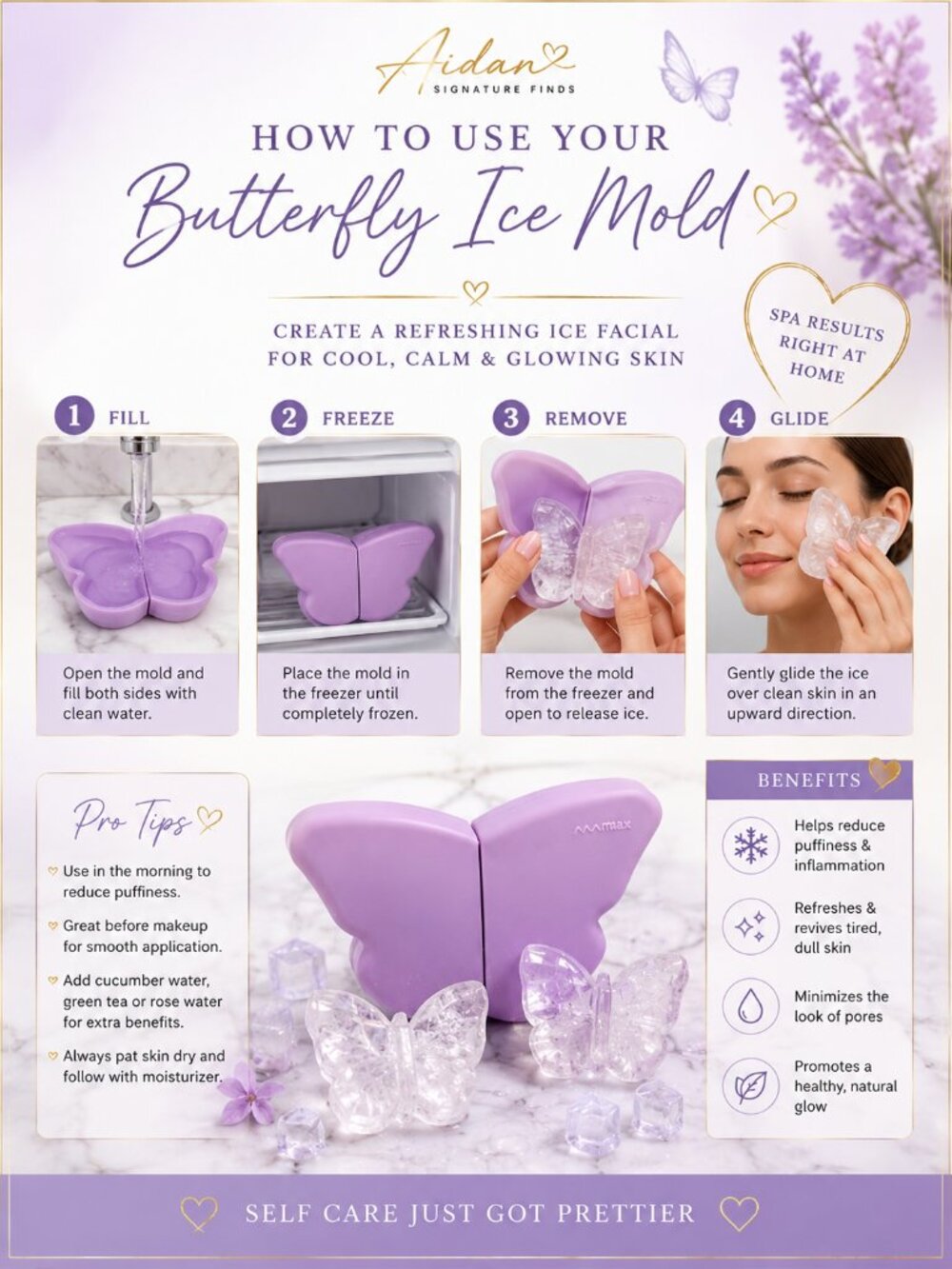 LYS Beauty Speak Love Lip Liner Driven + Butterfly Ice Mold Beauty Bundle NIB - Picture 3 of 3